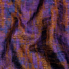 Metallic Blue, Purple and Orange Distressed Plaid Luxury Brocade Metallic Blue, Purple and Orange Distressed Plaid Luxury Brocade