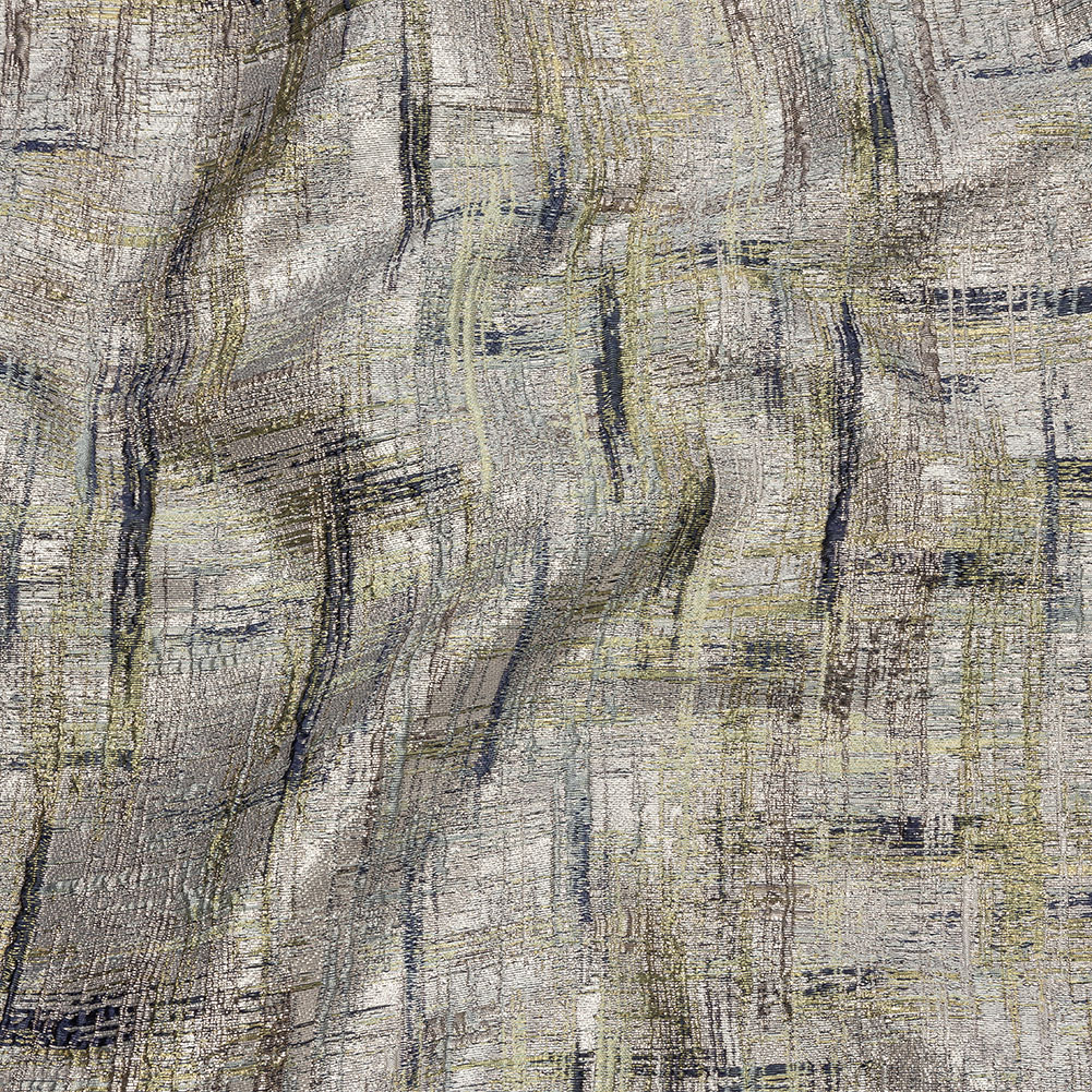 Metallic Rose Gold, Navy and Olive Crosshatching Luxury Brocade Metallic Rose Gold, Navy and Olive Crosshatching Luxury Brocade