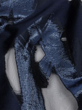 Metallic Navy Painterly Geometrics Luxury Burnout Brocade Metallic Navy Painterly Geometrics Luxury Burnout Brocade
