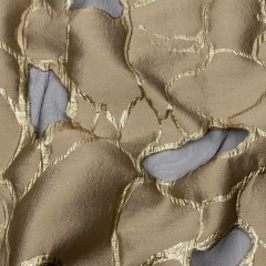 Metallic Gold and Taupe Abstract Luxury Burnout Brocade Metallic Gold and Taupe Abstract Luxury Burnout Brocade