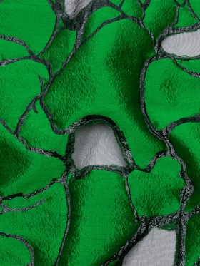 Metallic Black and Green Abstract Luxury Burnout Brocade Metallic Black and Green Abstract Luxury Burnout Brocade