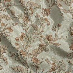 Metallic Gold, Pale Blue and Creamsicle Flowering Vines Luxury Brocade Metallic Gold, Pale Blue and Creamsicle Flowering Vines Luxury Brocade