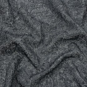 Astrolabe Metallic Dark Silver Crinkled Luxury Brocade with Black Backing Astrolabe Metallic Dark Silver Crinkled Luxury Brocade with Black Backing
