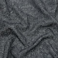 Astrolabe Metallic Dark Silver Crinkled Luxury Brocade with Black Backing Astrolabe Metallic Dark Silver Crinkled Luxury Brocade with Black Backing