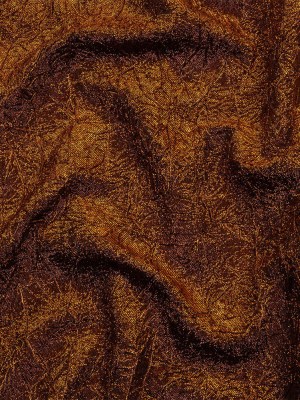 Astrolabe Metallic Orange Crinkled Luxury Brocade with Black Backing Astrolabe Metallic Orange Crinkled Luxury Brocade with Black Backing