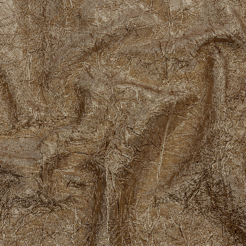 Astrolabe Metallic Gold Crinkled Luxury Brocade with Black Backing Astrolabe Metallic Gold Crinkled Luxury Brocade with Black Backing