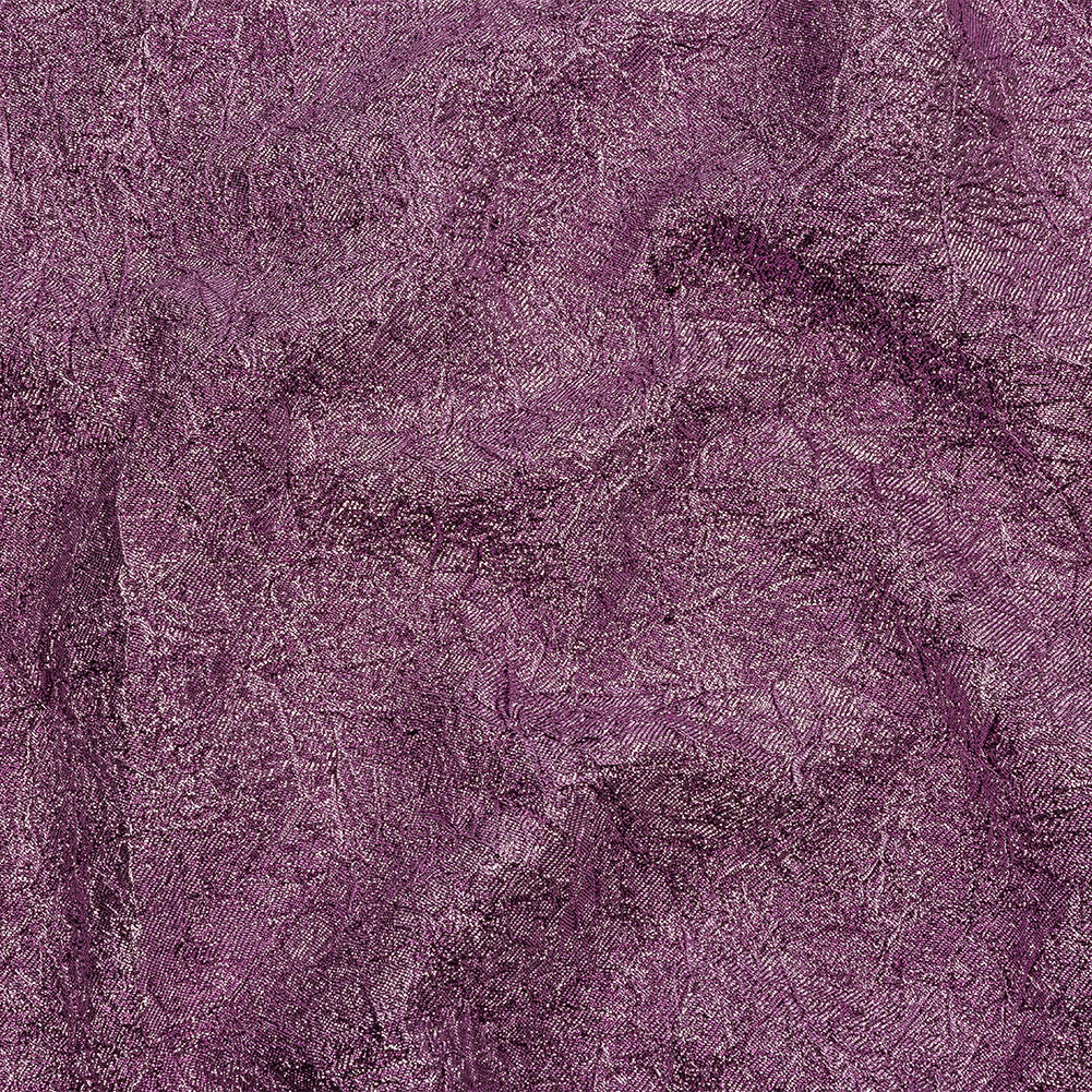 Astrolabe Metallic Bright Orchid Crinkled Luxury Brocade with Black Backing Astrolabe Metallic Bright Orchid Crinkled Luxury Brocade with Black Backing
