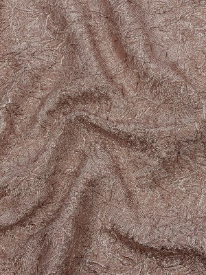 Astrolabe Metallic Light Pink Crinkled Luxury Brocade with Black Backing Astrolabe Metallic Light Pink Crinkled Luxury Brocade with Black Backing