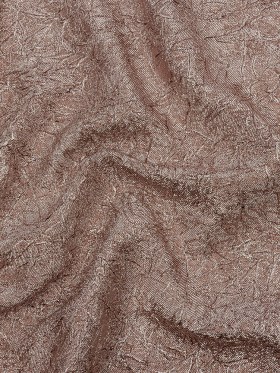 Astrolabe Metallic Light Pink Crinkled Luxury Brocade with Black Backing Astrolabe Metallic Light Pink Crinkled Luxury Brocade with Black Backing