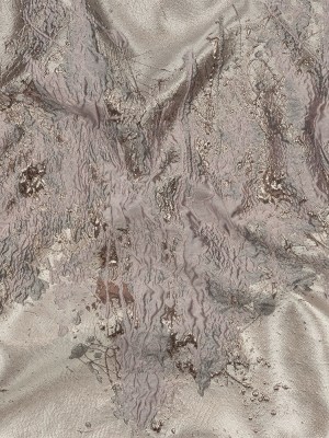 Metallic Rose Gold, Orchid and Dusty Lilac Splattered Stripe Luxury Brocade Panel Metallic Rose Gold, Orchid and Dusty Lilac Splattered Stripe Luxury Brocade Panel