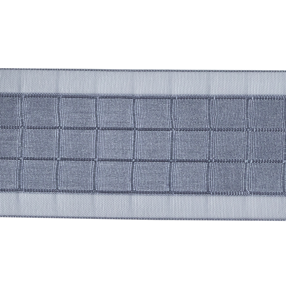 Gray Squares and Sheer Borders Ribbon - 36mm