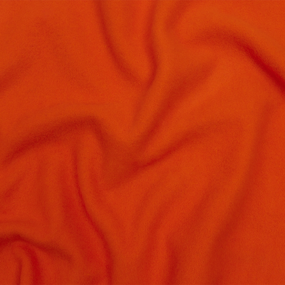 Wool and Cashmere Coating Made in Italy - Red Orange - Alberini Collection