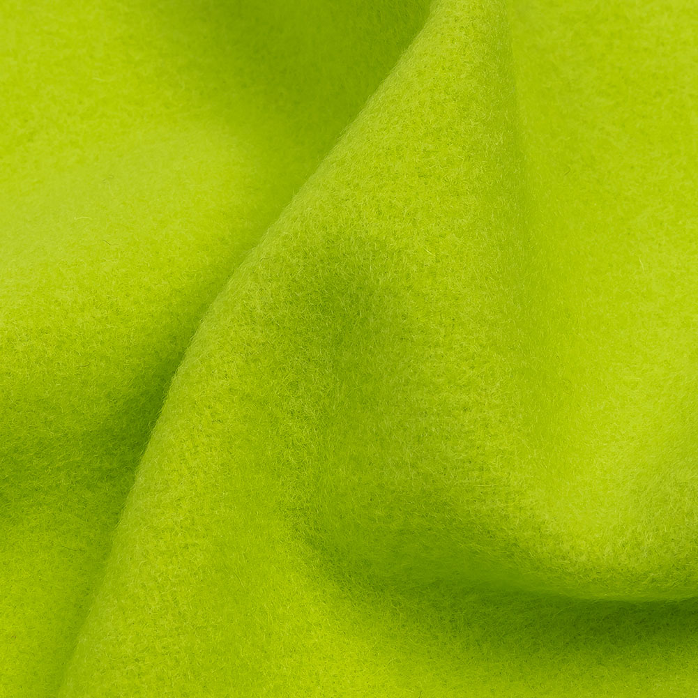 Wool and Cashmere Coating Made in Italy - Lime - Alberini Collection