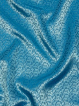 Geometric Jacquard Lining – Country Blue and Aqua Bi-Color Geometric Jacquard Lining – Country Blue and Aqua Bi-Color