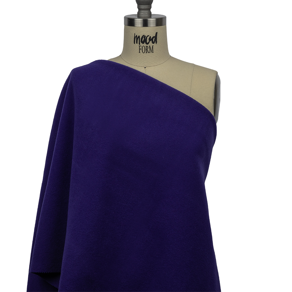 Wool and Cashmere Coating Made in Italy – Blue Violet – Alberini Collection Wool and Cashmere Coating Made in Italy – Blue Violet – Alberini Collection