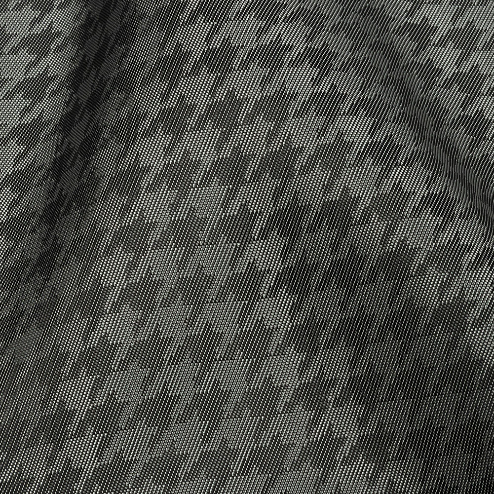 Houndstooth Jacquard Lining - Gray and Charcoal Bi-Color