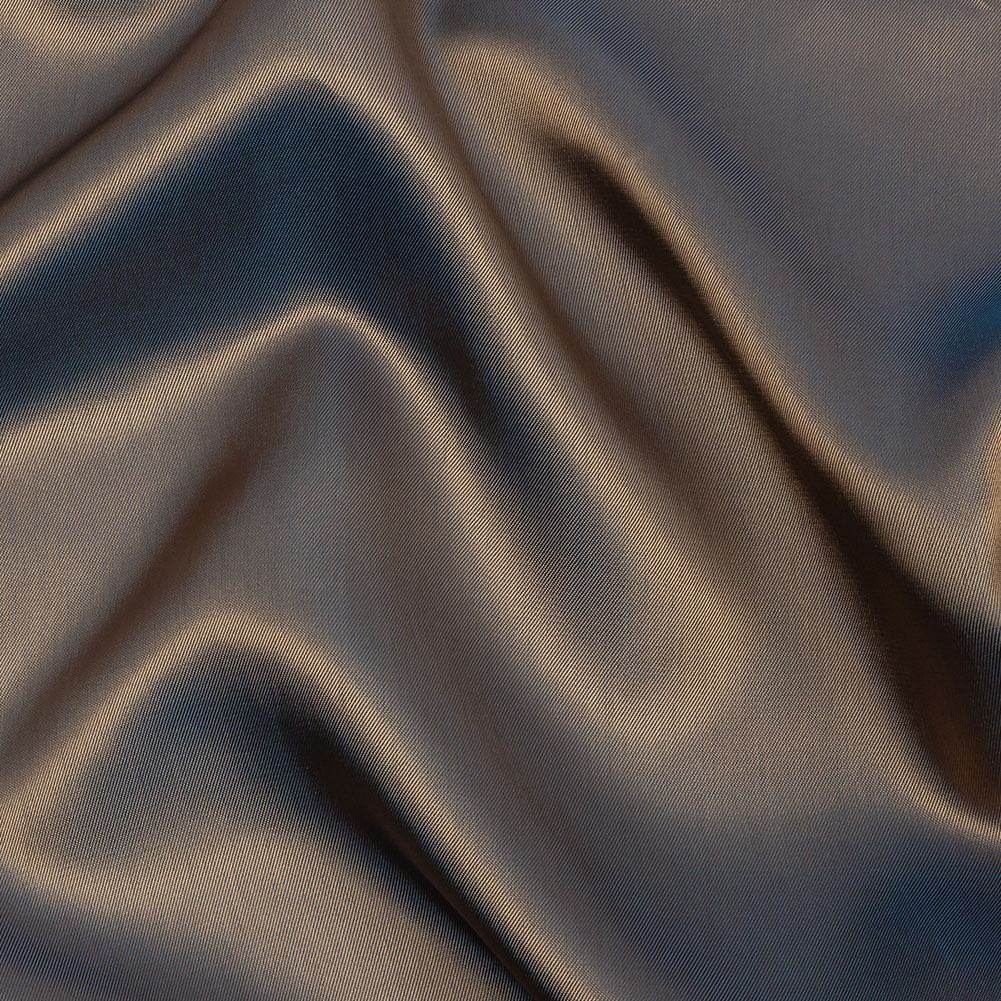 Iridescent Twill Lining – Blue and Beige Iridescent Twill Lining – Blue and Beige