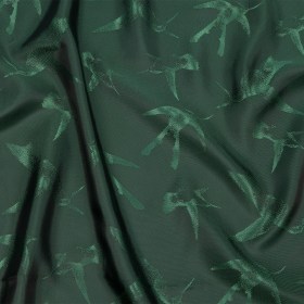 Hummingbirds Jacquard Lining – Hunter Green Tonal Hummingbirds Jacquard Lining – Hunter Green Tonal