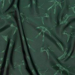 Hummingbirds Jacquard Lining – Hunter Green Tonal Hummingbirds Jacquard Lining – Hunter Green Tonal