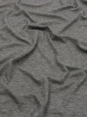 Heathered Gray Stretch Rayon 2×2 Rib Knit Heathered Gray Stretch Rayon 2×2 Rib Knit