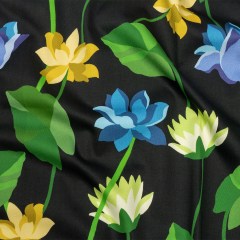 Mood Exclusive Black Highrise Blooms Stretch Cotton Sateen Mood Exclusive Black Highrise Blooms Stretch Cotton Sateen
