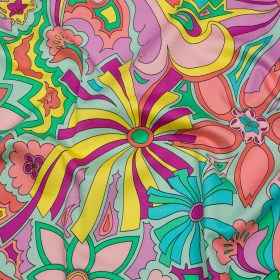 Stretch Cotton Sateen – Blue and Purple Floral – Holy Grail Print – Mood Exclusive Groove Collection Stretch Cotton Sateen – Blue and Purple Floral – Holy Grail Print – Mood Exclusive Groove Collection