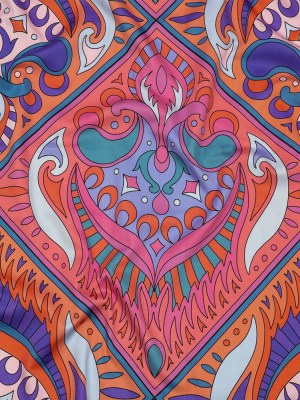 Stretch Cotton Sateen – Pink Paisley Diamonds – Bejeweled Blaze Print – Mood Exclusive Groove Collection Stretch Cotton Sateen – Pink Paisley Diamonds – Bejeweled Blaze Print – Mood Exclusive Groove Collection