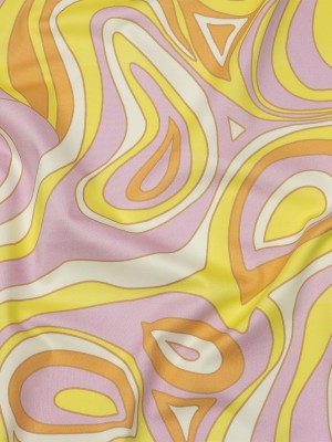 Stretch Cotton Sateen – Light Purple and Yellow Abstract – Carnival Candy Print – Mood Exclusive Groove Collection Stretch Cotton Sateen – Light Purple and Yellow Abstract – Carnival Candy Print – Mood Exclusive Groove Collection