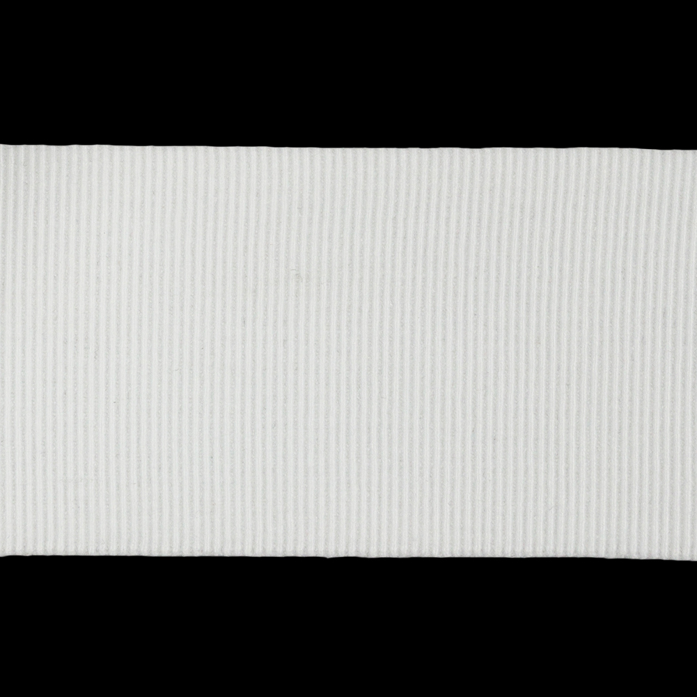 White Stretch Grosgrain Trim - 1.625"