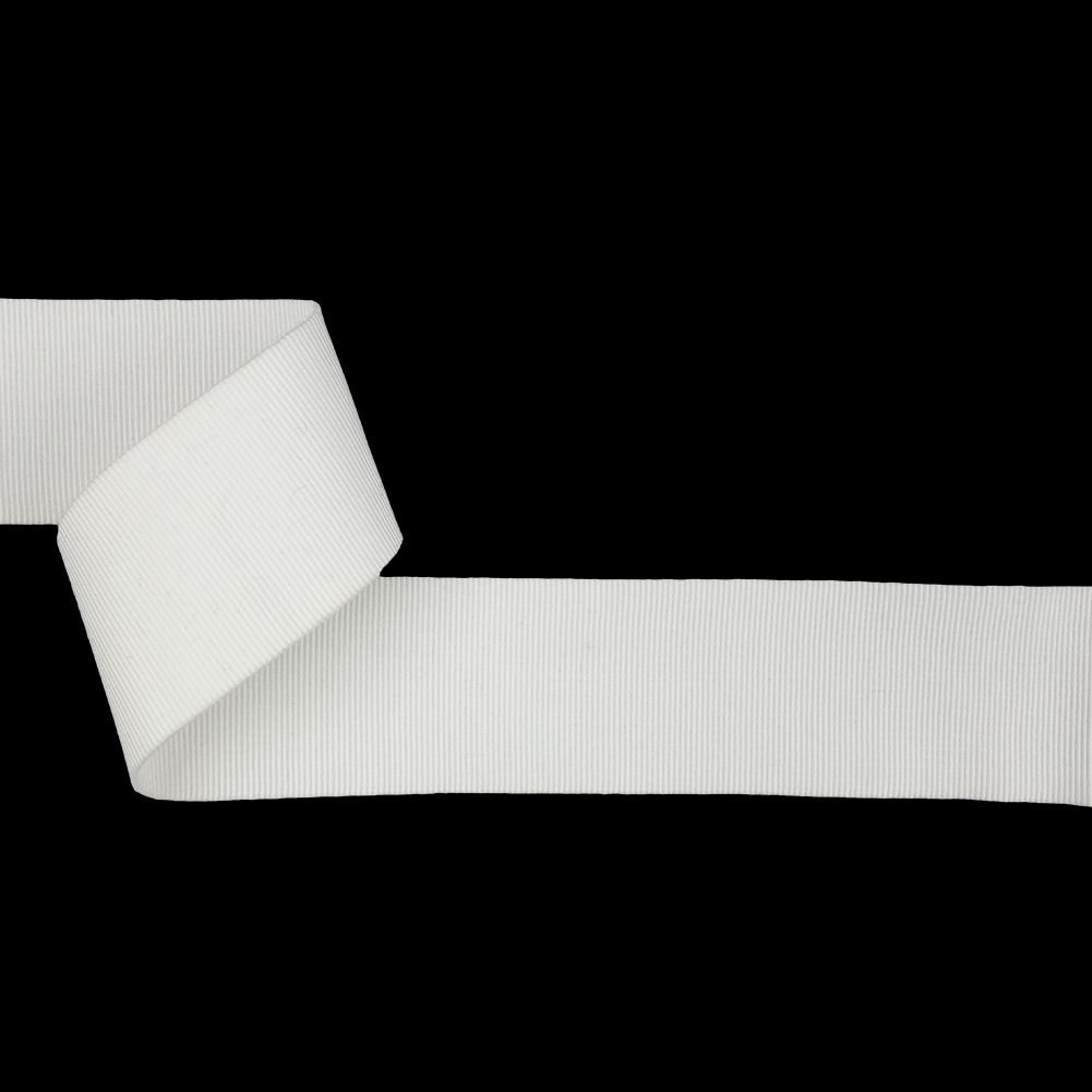 White Stretch Grosgrain Trim – 1.625″ White Stretch Grosgrain Trim – 1.625″