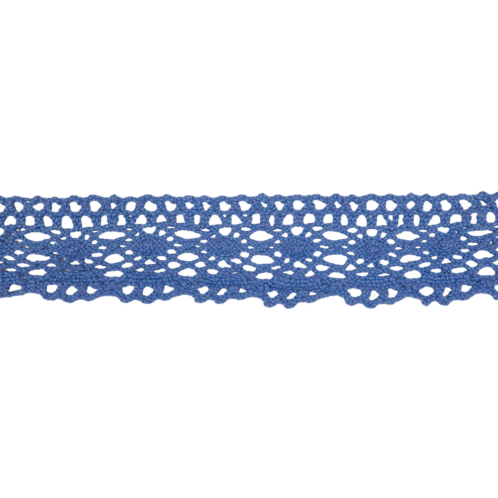 Sky Blue Classic Crochet Lace Trim - 2"