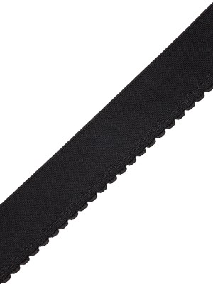 Black Scalloped Edge Elastic Trim – 1.875″ Black Scalloped Edge Elastic Trim – 1.875″