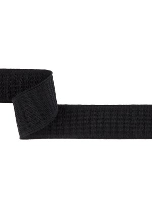 Black Ribbed Elastic Trim – 1.375″ Black Ribbed Elastic Trim – 1.375″