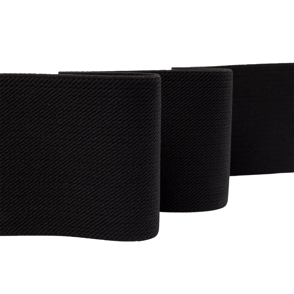 Black Twill Faced Elastic Trim – 2.875″ Black Twill Faced Elastic Trim – 2.875″