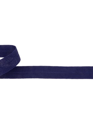 Navy Cotton Knit Foldover Trim – 0.875″ Navy Cotton Knit Foldover Trim – 0.875″