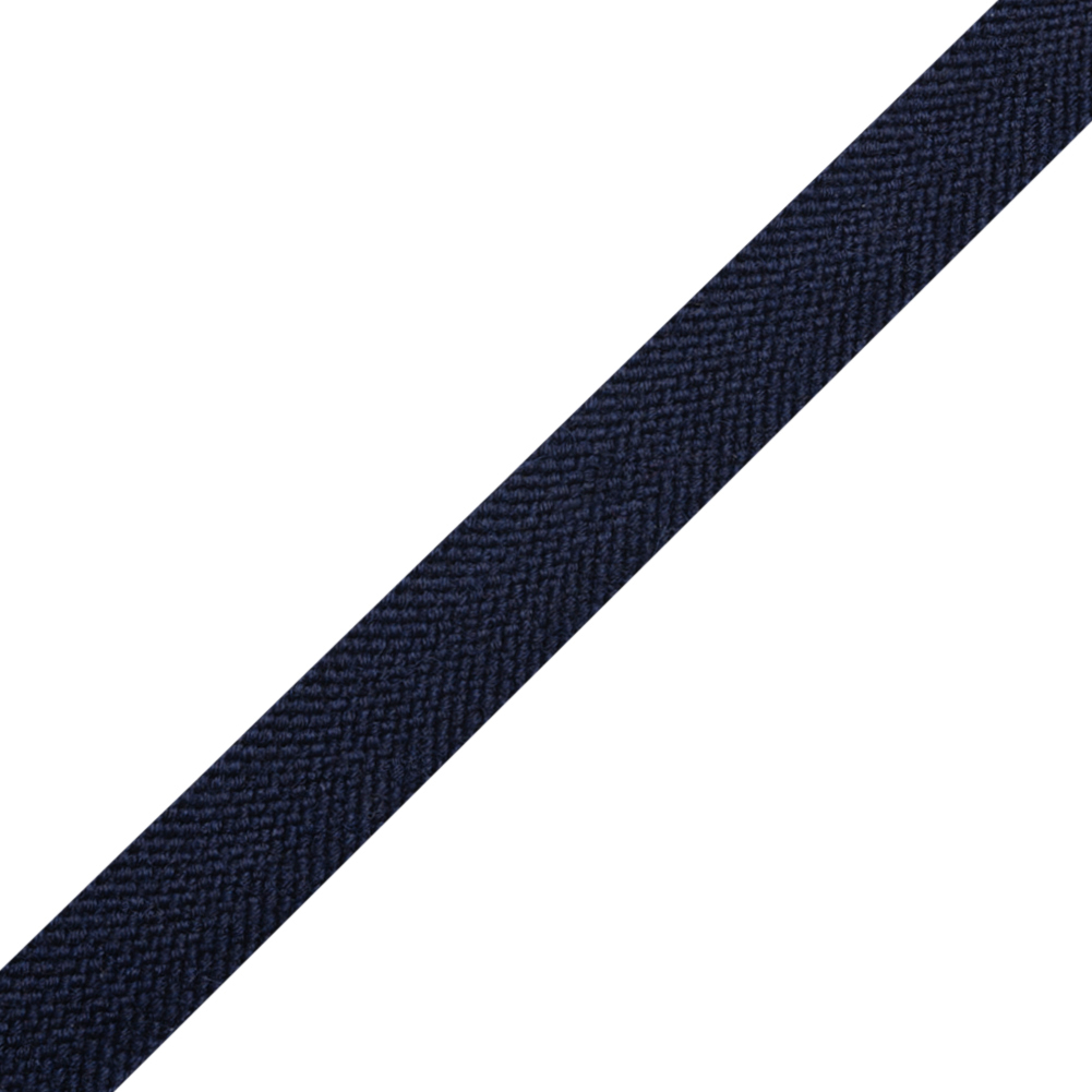 Navy Wool Braided Tape - 0.75"