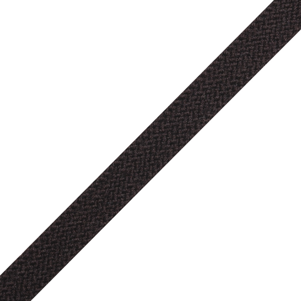 Chocolate Wool Braided Tape - 0.5"