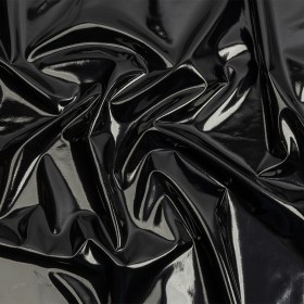 Black Stretch Faux Patent Leather Black Stretch Faux Patent Leather