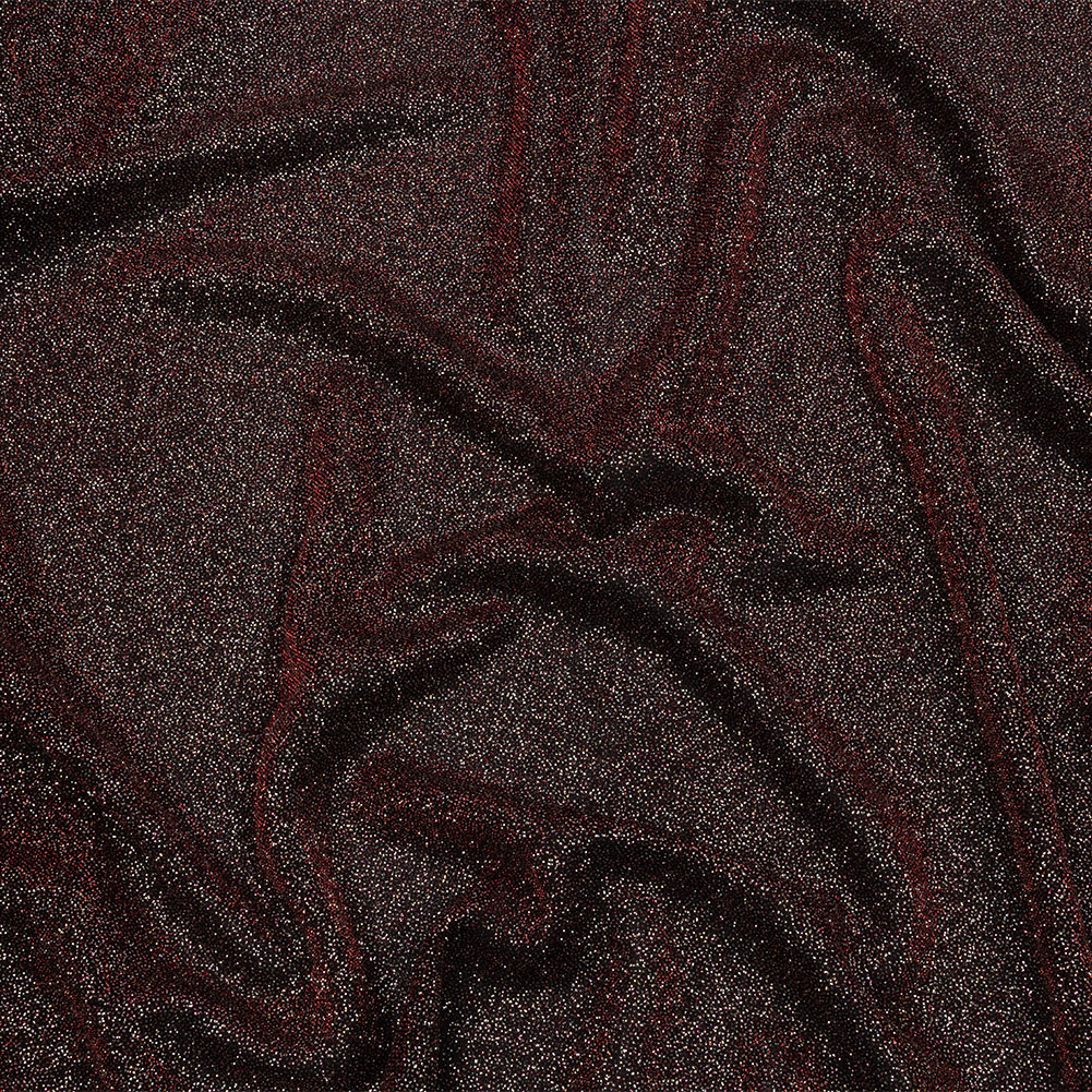 Nylon Knit with All-Over Glitter – Red – Sun Streams Collection Nylon Knit with All-Over Glitter – Red – Sun Streams Collection