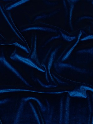 Stretch Polyester Velour – Royal Blue Stretch Polyester Velour – Royal Blue