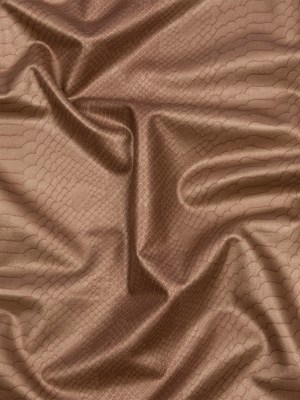 Gold and Light Copper Metallic Snakeskin Stretch Faux Leather with Beige Viscose Jersey Backing Gold and Light Copper Metallic Snakeskin Stretch Faux Leather with Beige Viscose Jersey Backing