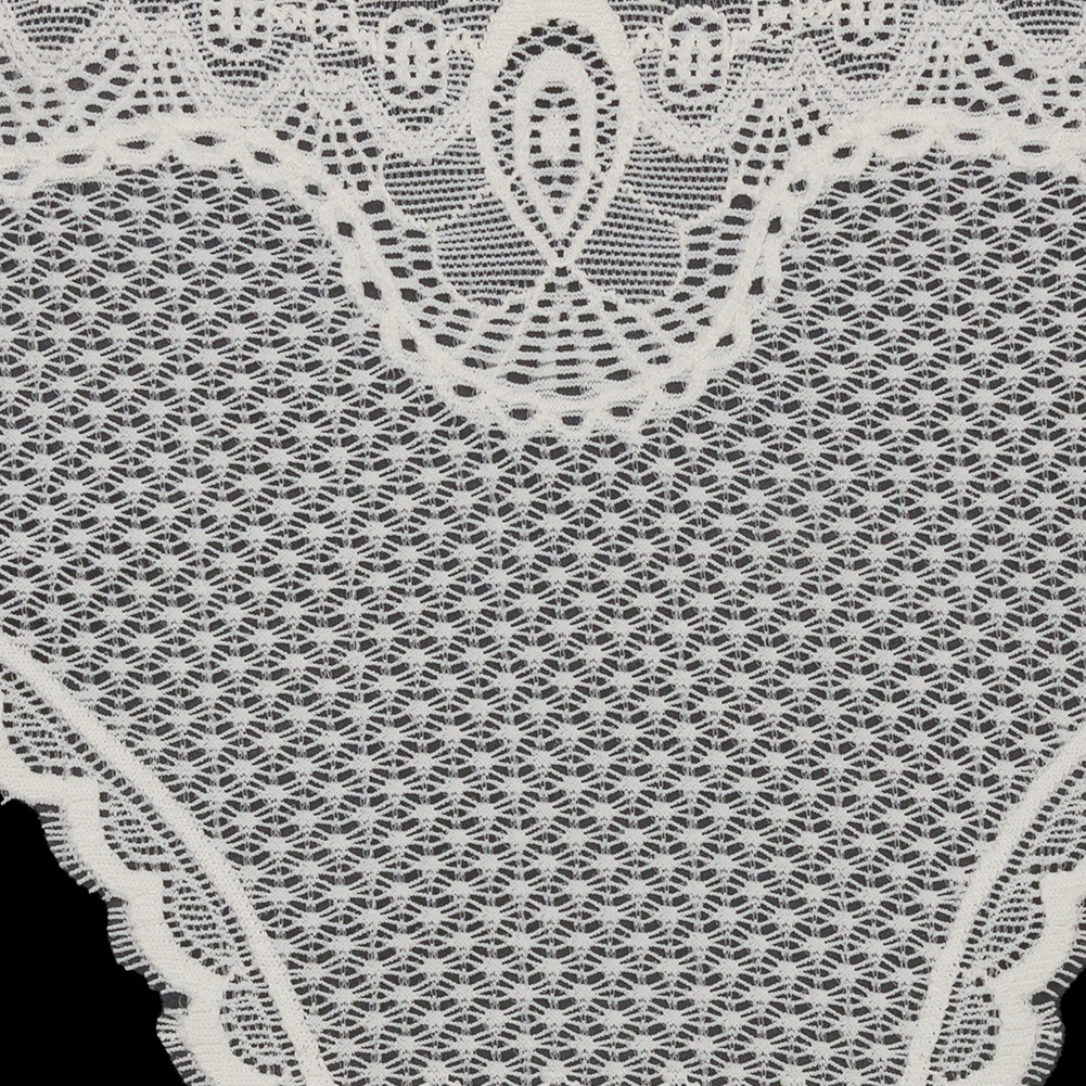 Ivory Stretch Lace Panty Trim Panel - 10.25" x 14.25"