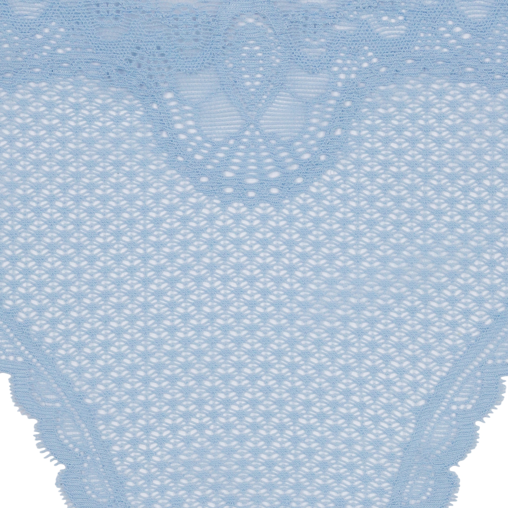 Sky Blue Stretch Lace Panty Trim Panel - 10.25" x 14.25"