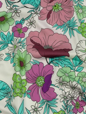 Mood Exclusive Purple Springing Up Stretch Cotton Sateen Mood Exclusive Purple Springing Up Stretch Cotton Sateen