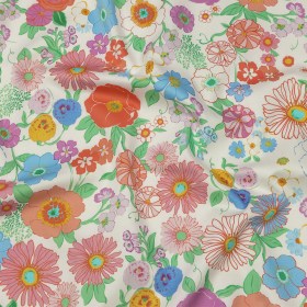 Mood Exclusive Pink Wonderblooms Stretch Cotton Sateen Mood Exclusive Pink Wonderblooms Stretch Cotton Sateen
