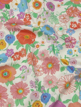 Mood Exclusive Pink Wonderblooms Stretch Cotton Sateen Mood Exclusive Pink Wonderblooms Stretch Cotton Sateen