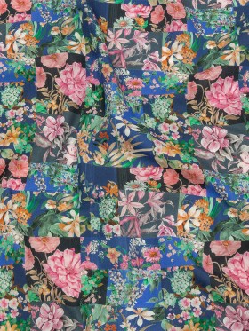 Mood Exclusive Blooming the Grid Cotton Poplin Mood Exclusive Blooming the Grid Cotton Poplin