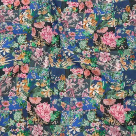 Mood Exclusive Blooming the Grid Cotton Poplin Mood Exclusive Blooming the Grid Cotton Poplin
