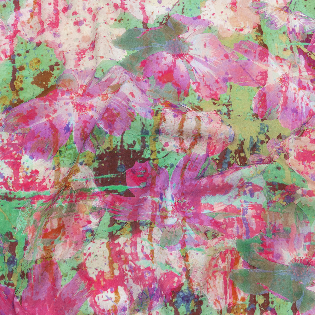 Mood Exclusive Pink Botanical Trip Cotton Poplin Mood Exclusive Pink Botanical Trip Cotton Poplin