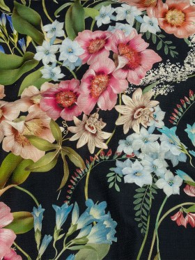 Mood Exclusive Navy Florist’s Cuttings Stretch Cotton Woven Mood Exclusive Navy Florist’s Cuttings Stretch Cotton Woven